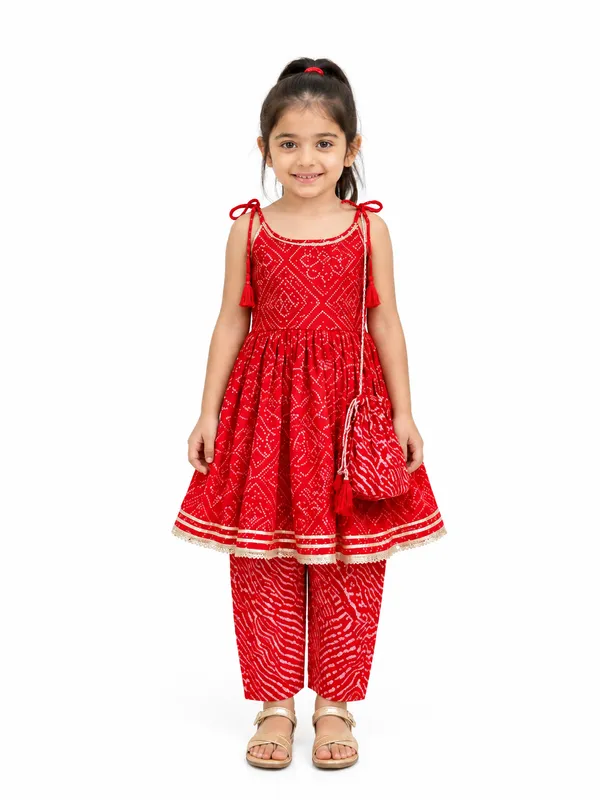 Red_Printed_Ethnic_Dress_Set_for_Girls