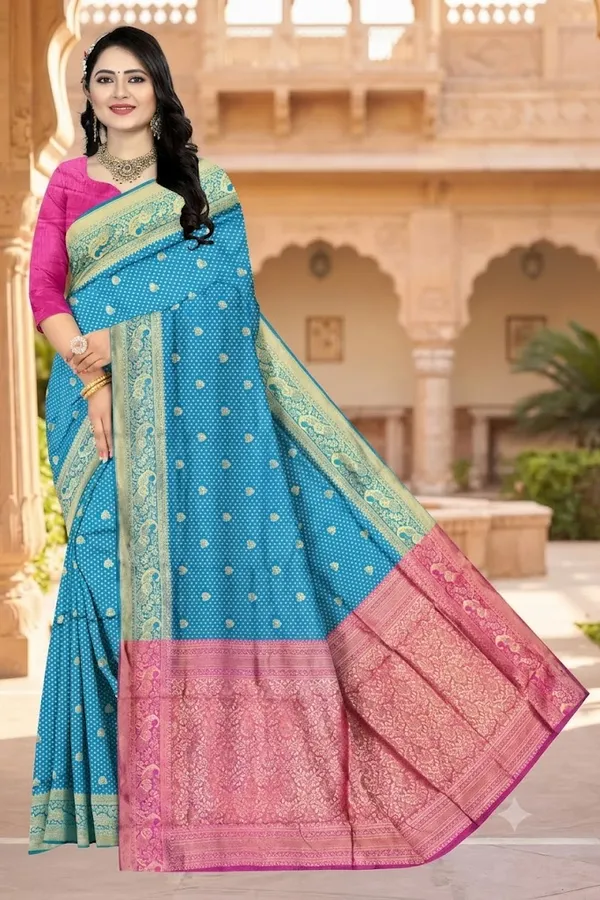 Blue_Digital_Print_Saree_for_Women