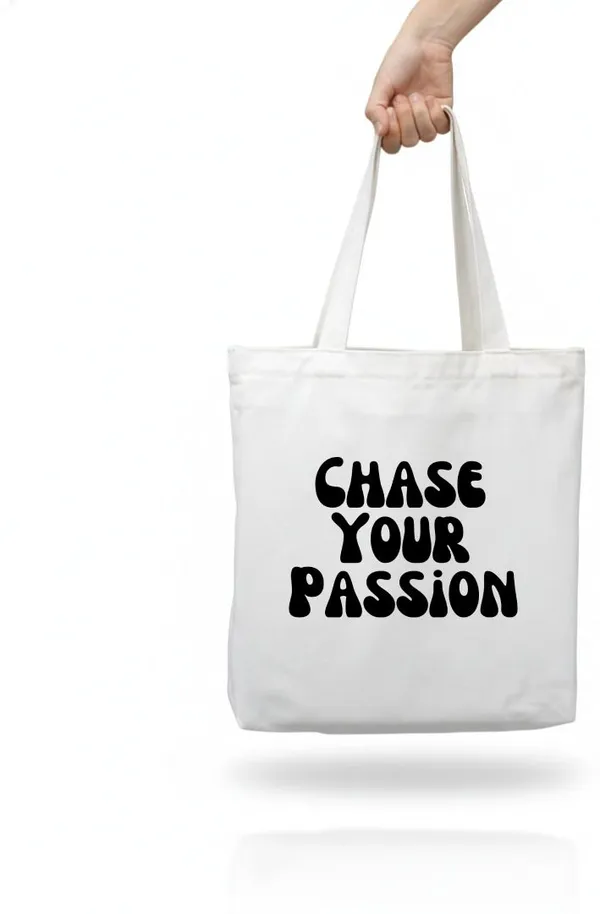 BrittleBerry_Tote_Bag_-_Chase_Your_Passion_Multipurpose_Bag_(Black,_White,_15_inch)