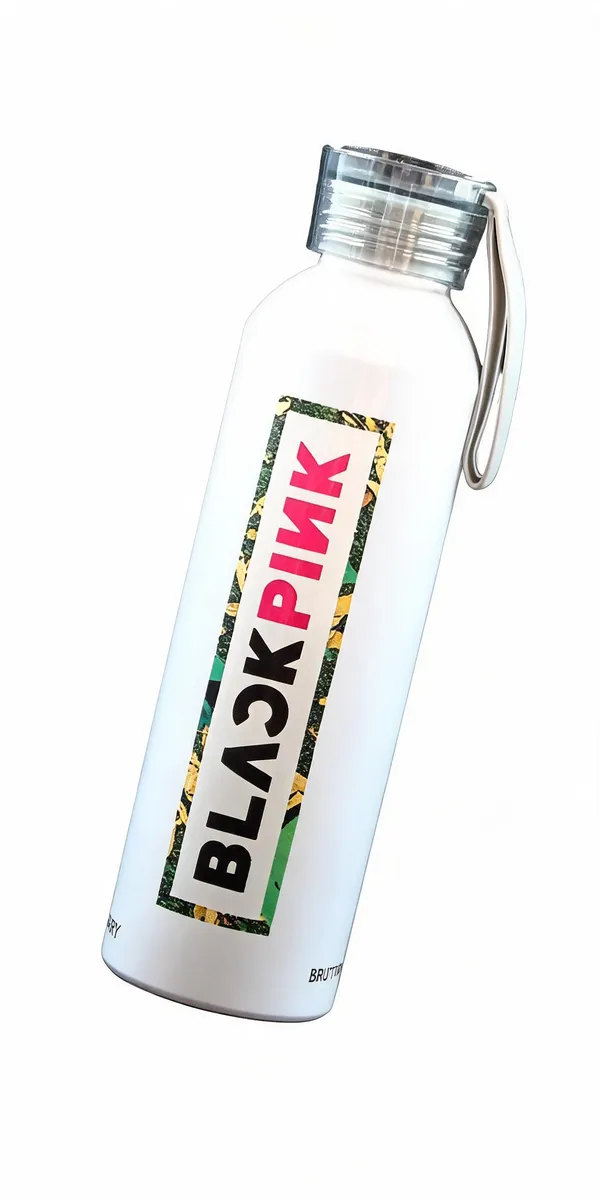 SLBB_Aluminium_Water_Bottle,_600ml_BLACK_PINK_Premium_Printed_Glossy_White_600_ml_Aluminium_Bottle_(Pack_of_1,_White)