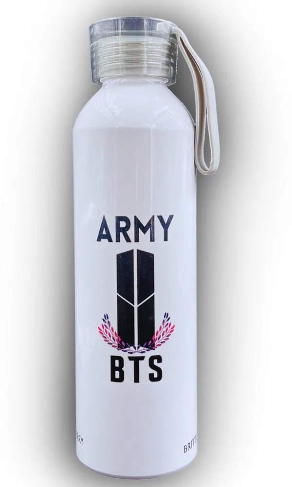 SLBB_Aluminium_Water_Bottle,_600ml_BTS_ARMY_Premium_Printed_Glossy_White_600_ml_Aluminium_Bottle_(Pack_of_1,_White)