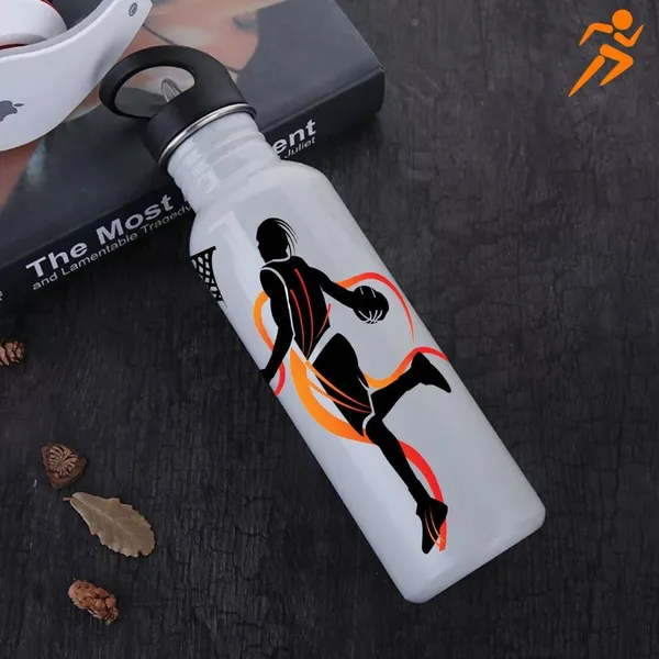 SLBB_Stainless_Steel_Water_Bottle,_750ml_"BASKET_BALL_ACTIONS"_Printed_Glossy_White_750_ml_Steel_Bottle_(Pack_of_1,_White)