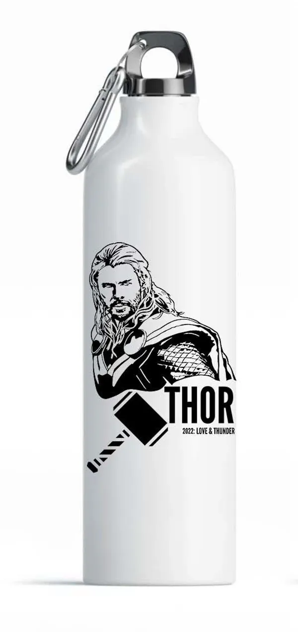 SLBB_THOR_Aluminium_Water_Bottle,_750ml_Premium_Printed_Glossy_White_750_ml_Aluminium_Bottle_(Pack_of_1,_White,_Black)