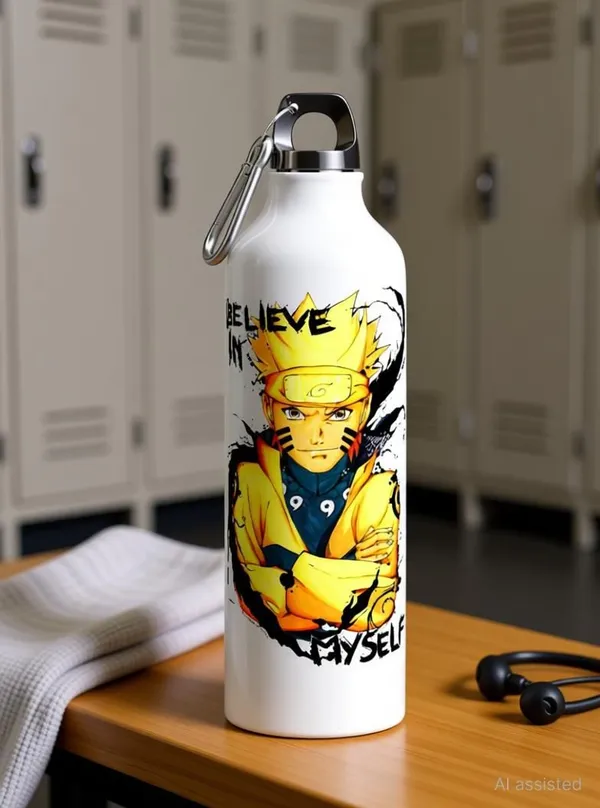 SLBB_Aluminium_Water_Bottle,_750ml_"Naruto_Graphics"_Premium_Printed_Glossy_White_750_ml_Aluminium_Bottle_(Pack_of_1,_White)