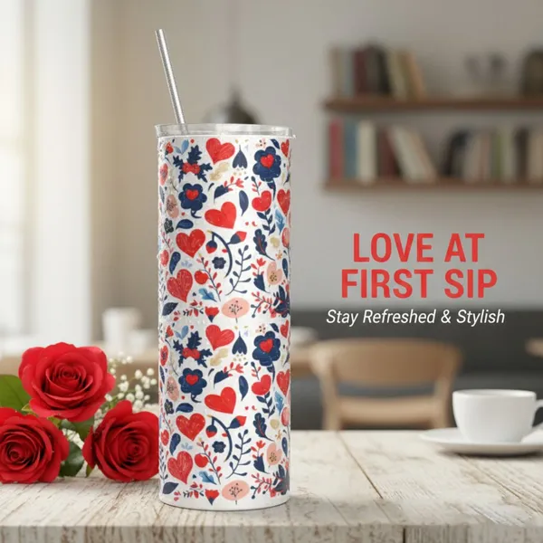 BrittleBerry_Bloom_&_Beat_Tumbler_600_ml_Stainless_Steel_Sipper_(Pack_of_1,_Multicolor)
