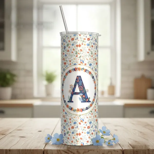 BrittleBerry_Alphabet_'A'_Tumbler_600_ml_Stainless_Steel_Sipper_(Pack_of_1,_Multicolor)