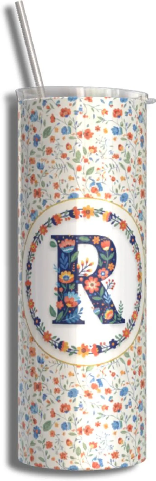BrittleBerry_Alphabet_'R'_Tumbler_600_ml_Stainless_Steel_Sipper_(Pack_of_1,_Multicolor)