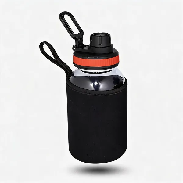 SLBB_Gym_Shaker_Bottle_Sipper_UnBreakable_Bottle_Ideal_for_Protein_with_Resistant_Cover_700_ml_Plastic_Shaker_(Pack_of_1,_Black)