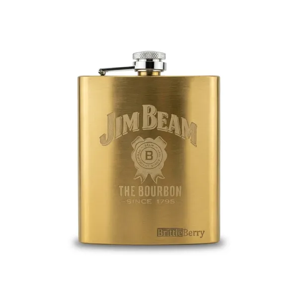 Jim_Beam_Edition_Hip_Flask_(7_oz)_–_Gold_|_Matte_Black_|_Classic_Silver