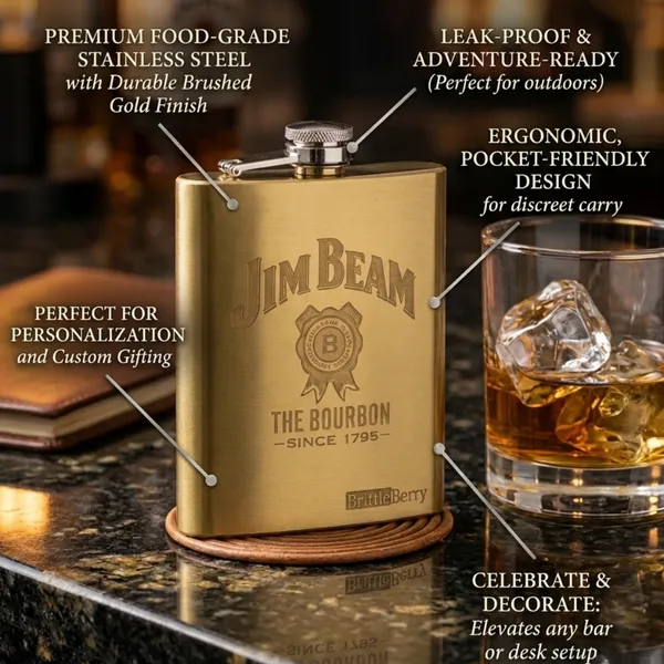 Jim_Beam_Edition_Hip_Flask_(7_oz)_–_Gold_|_Matte_Black_|_Classic_Silver