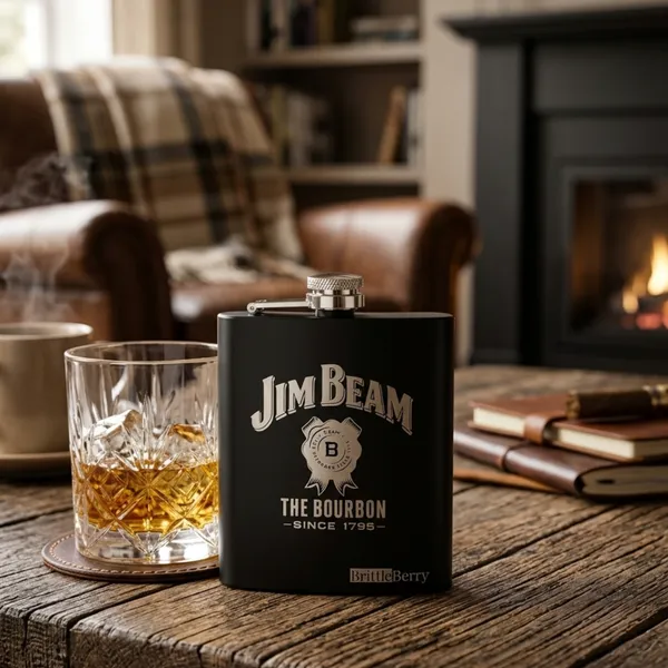 Jim_Beam_Edition_Hip_Flask_(7_oz)_–_Gold_|_Matte_Black_|_Classic_Silver