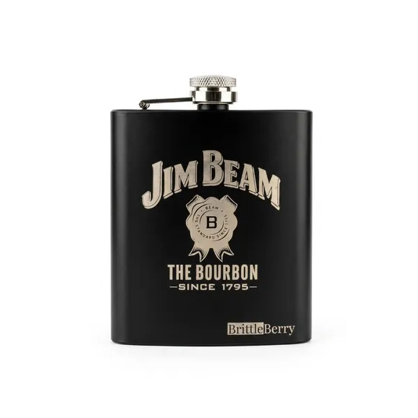 Jim_Beam_Edition_Hip_Flask_(7_oz)_–_Gold_|_Matte_Black_|_Classic_Silver