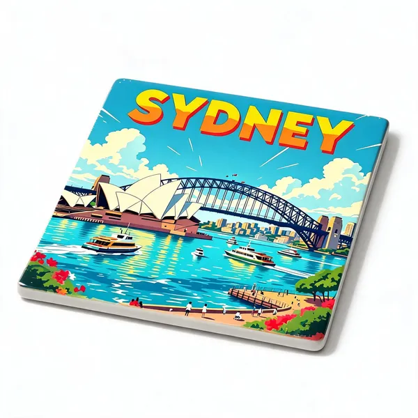 BrittleBerry_Ceramic_Tile_-_Art_Decor:SYDNEY_(10.5_cm_X_10.5_cm,_SYDNEY)