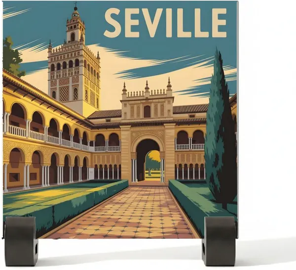 BrittleBerry_Ceramic_Tile_-_Art_Decor:SEVILLE_(10.5_cm_X_10.5_cm,_SEVILLE)