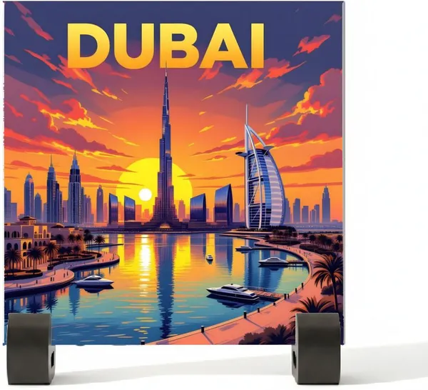BrittleBerry_Ceramic_Tile_-_Art_Decor:_Dubai_(10.5_cm_X_10.5_cm,_DUBAI)