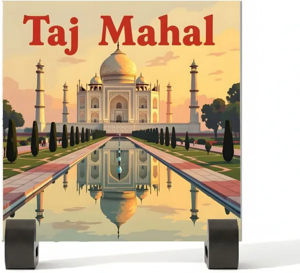 BrittleBerry_Ceramic_Tile_-_Art_Decor:Taj_Mahal_(10.5_cm_X_10.5_cm,_TAJ_MAHAL)