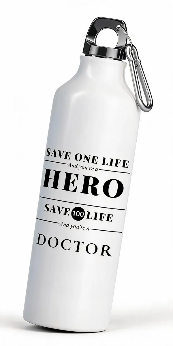 SLBB_HERO/DOCTOR_Aluminium_Water_Bottle,_750ml_Premium_Printed_Glossy_White_750_ml_Aluminium_Sipper_(Pack_of_1,_White)