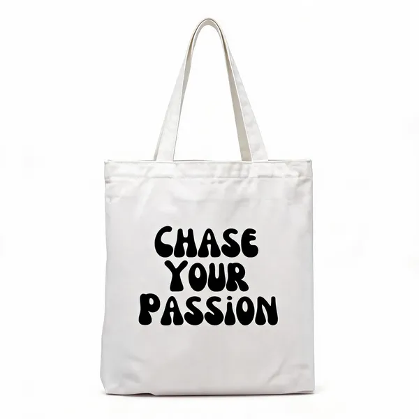BrittleBerry_Tote_Bag_-_Chase_Your_Passion_Multipurpose_Bag_(Black,_White,_15_inch)