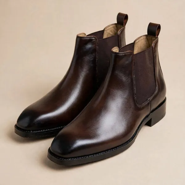 Cobbler_India_Luxury_Wholecut_Chelsea_Boots_Handcrafted_Formal_Shoes_For_Men_Black