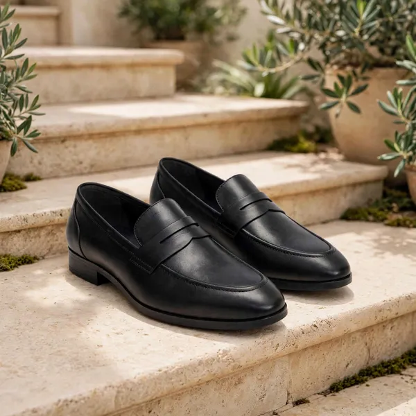 Cobbler_India_Black_Leather_Loafers_With_Panel_Black