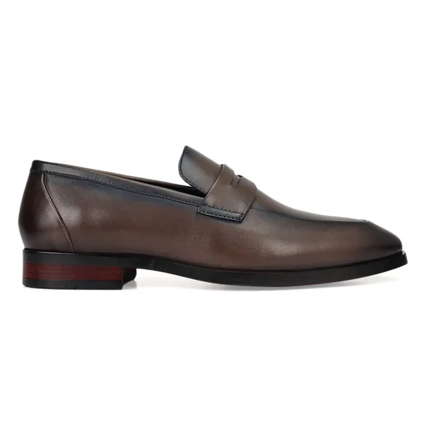 Cobbler_India_Grey_Leather_Loafers_With_Panel_Grey