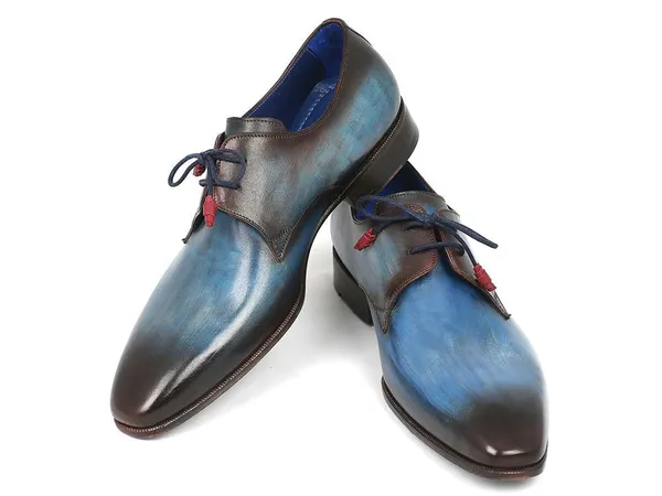 Cobbler_India_Blue_Brown_Hand_Painted_Derby_Shoes