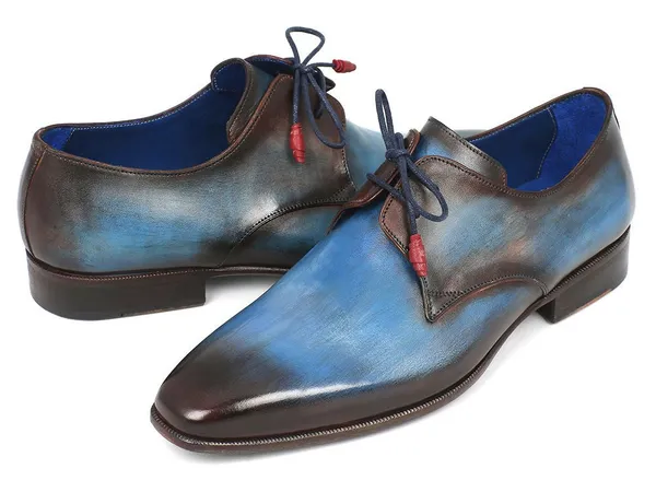 Cobbler_India_Blue_Brown_Hand_Painted_Derby_Shoes