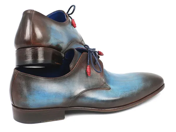 Cobbler_India_Blue_Brown_Hand_Painted_Derby_Shoes