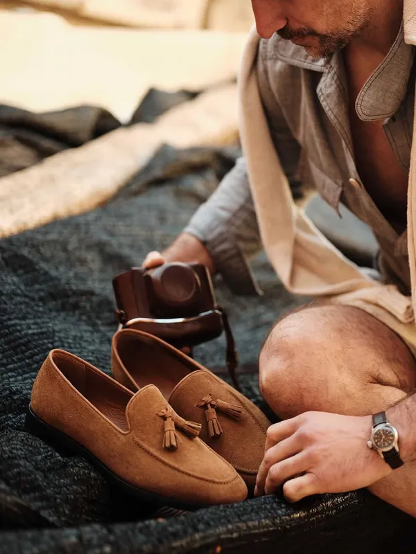 Cobbler_India_Tassel_Loafers_Tobacco_Suede