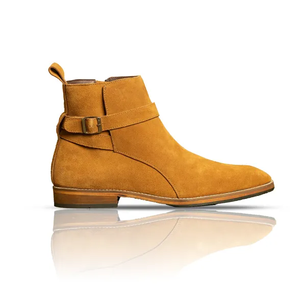 Cobbler_India_Alon_Jodhpur_Boots_Handcrafted_Tan_Suede_Leather_Boots_For_Men_Suede_Leather