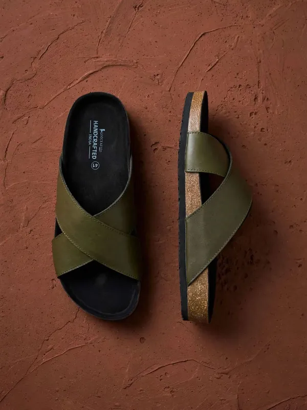 Premium_Cork_Footbed_Slip_On_Sandals_Softy_Olive