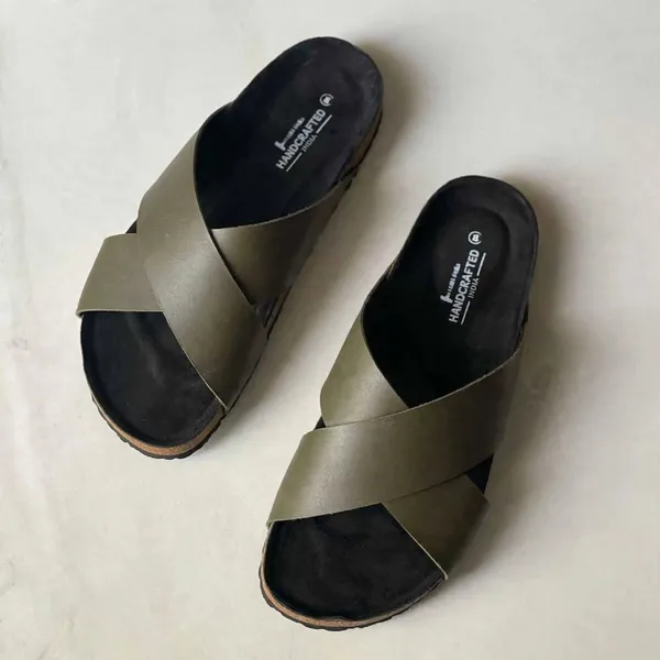 Premium_Cork_Footbed_Slip_On_Sandals_Softy_Olive