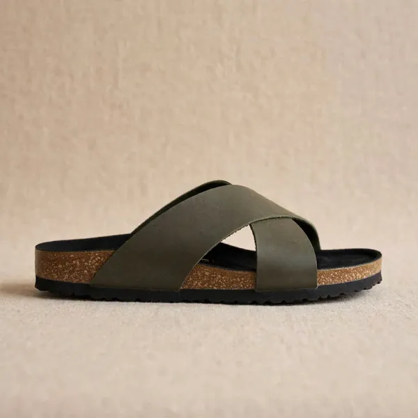 Premium_Cork_Footbed_Slip_On_Sandals_Softy_Olive