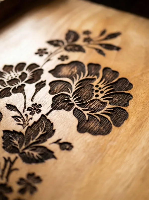 Wood_Traditional_Floral_Serving_Tray_Set