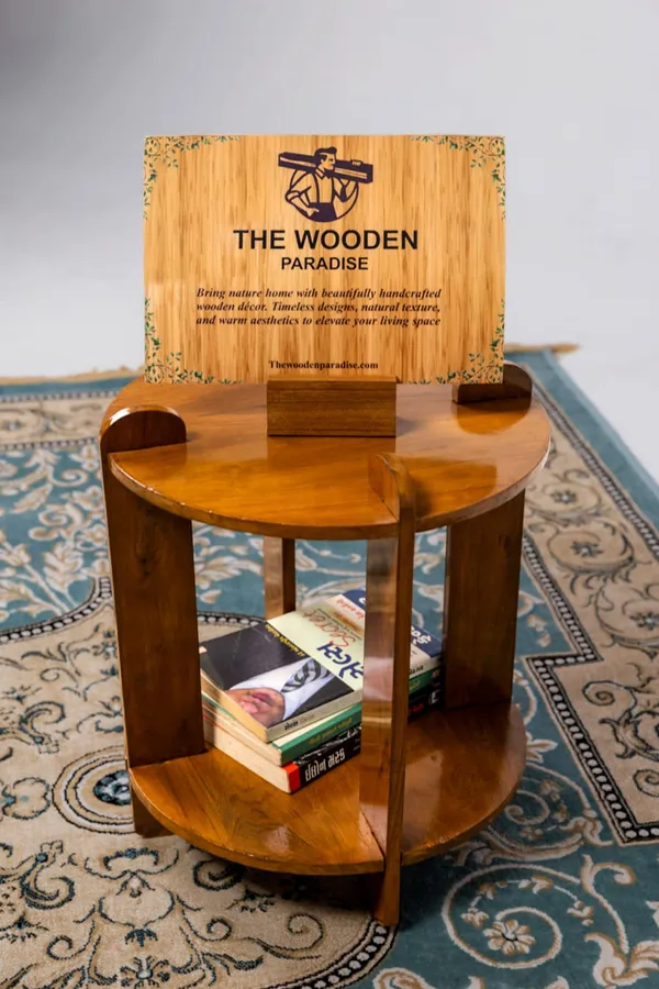 Wood_Rustic_Round_Two-Tier_Side_Table
