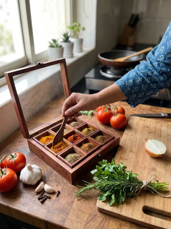 Wood_Glass_Traditional_Multi_Compartment_Spice_Box