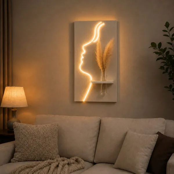 Led_Face_Wall_Decor_With_Flower_Vase_Shelf_Modern_Minimalist_Wall_Art_Default_Title