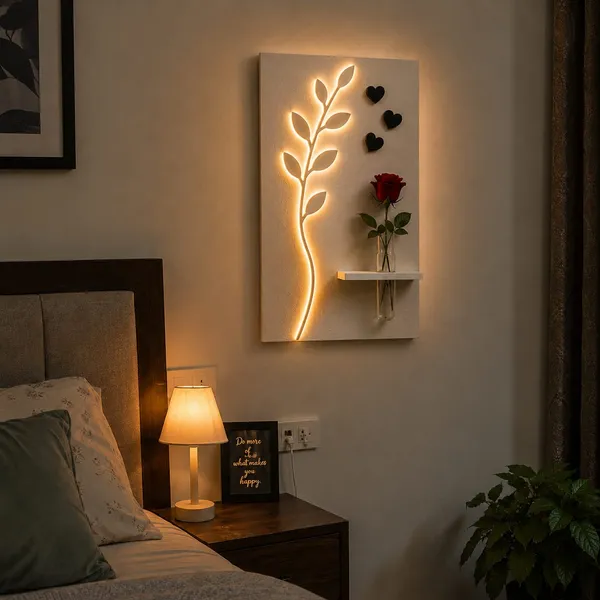 Led_Leaf_Wall_Decor_With_Flower_Vase_Shelf_Modern_Minimalist_Wall_Art_Default_Title