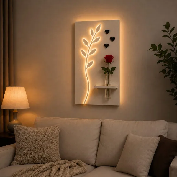 Led_Leaf_Wall_Decor_With_Flower_Vase_Shelf_Modern_Minimalist_Wall_Art_Default_Title