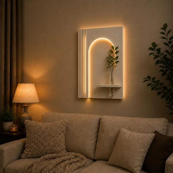 Modern_Led_Arch_Wall_Decor_With_Textured_Panel_Vase_Shelf_Minimalist_Wall_Art_Default_Title