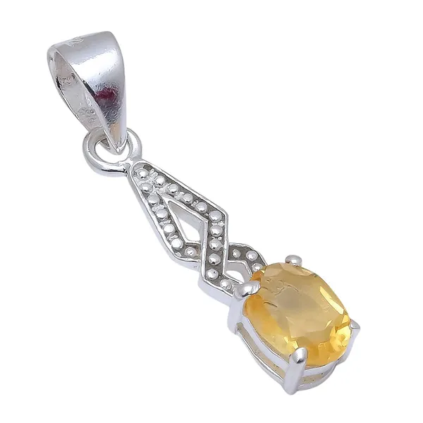 Citrine_Sterling_Silver_Pendant
