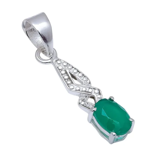 Emerald_Sterling_Silver_Pendant