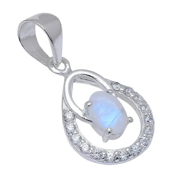 Rainbow_Moonstone_White_Topaz_Sterling_Silver_Pendant