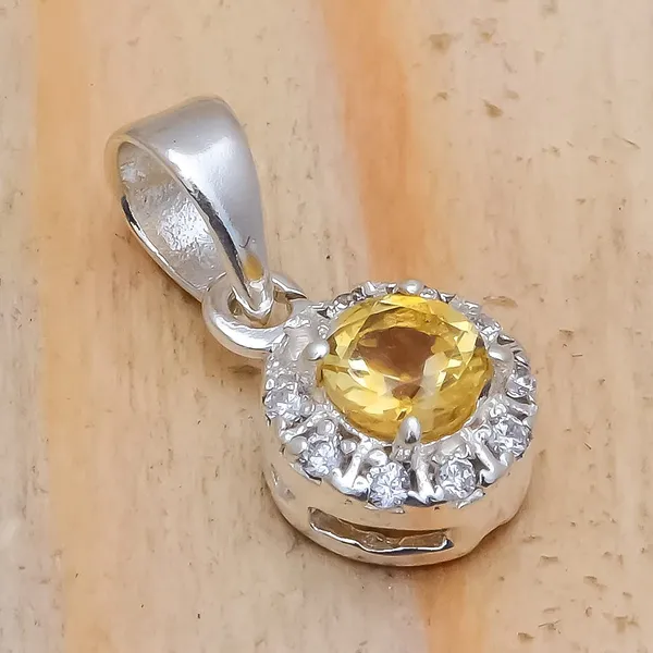 Citrine_And_White_Topaz_Sterling_Silver_Pendant