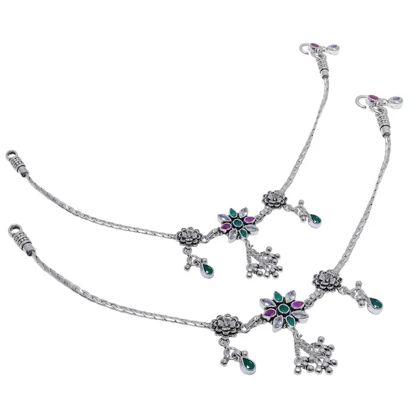 Sterling_Silver_Gemstone_Anklet