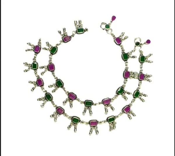 Sterling_Silver_Gemstone_Anklet