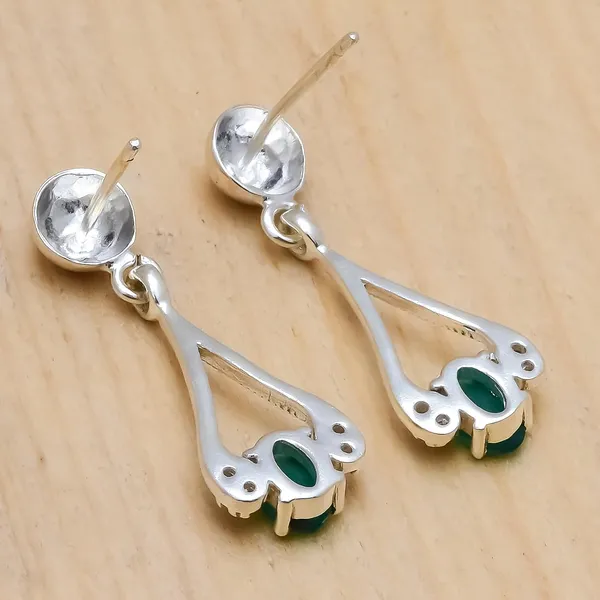 Sterling_Silver_Emerald_Cz_Earrings