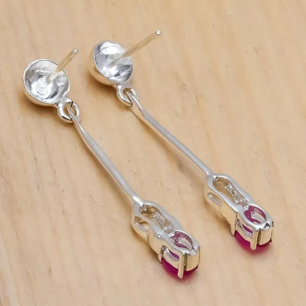 Sterling_Silver_Ruby_Cz_Earring