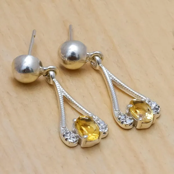 Citrine_Sterling_Silver_Earrings