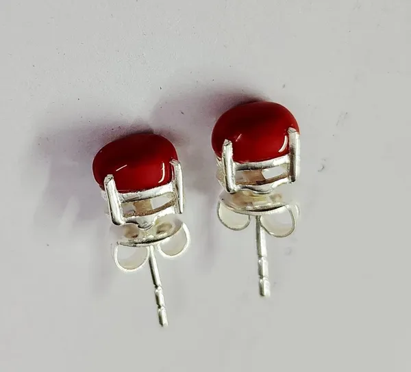 Carnelian_Solitaire_Stud_Earrings